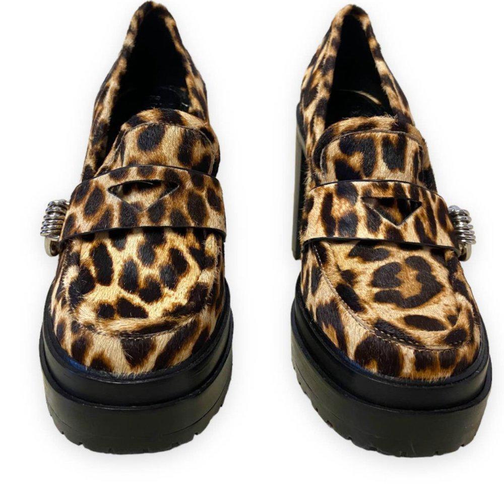 Gianni Bini Maxxwelle Leopard Print Platform Block Heel Women's Size 6M‎ - NWT - Picture 3 of 8